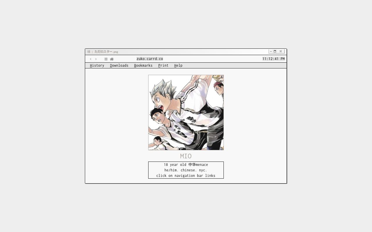 Carrd profile picture for @zuko